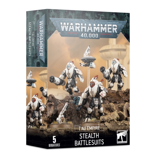 Cheap Miniatures Tau Empire Stealth Battlesuits from Games Workshop